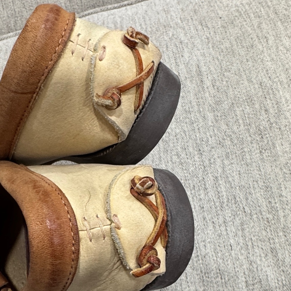Ralph Lauren 1985 Vintage Brown and Tan Leather Moccasins - Picture 6 of 7